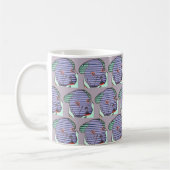 Französische Bulldoggen Comic French Bulldog コーヒーマグカップ (左)