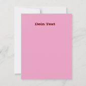 Französische Bulldoggen Einladung French Bulldog 招待状 (裏面)