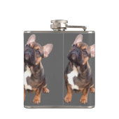 Französische Bulldoggen Flachmann フラスク (裏面)