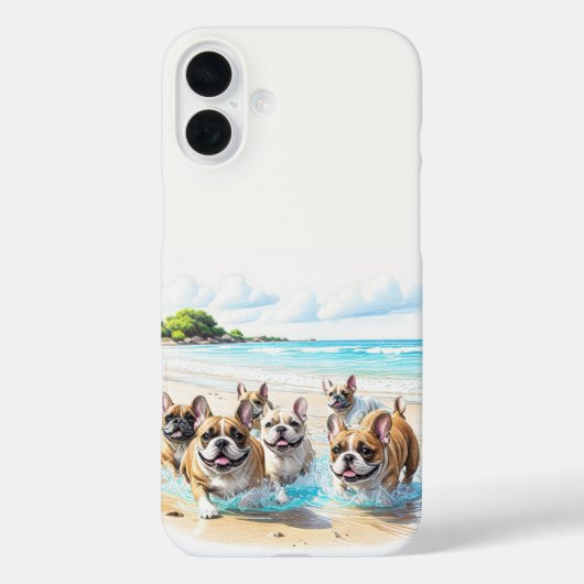 Französische Bulldoggen French Bulldog Rudel Case-Mate iPhoneケース (裏面)