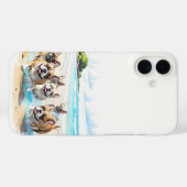 Französische Bulldoggen French Bulldog Rudel Case-Mate iPhoneケース (裏面 (横))