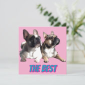 Französische Bulldoggen French Bulldog the Best 招待状 (スタンド正面)