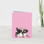 Französische Bulldoggen French Bulldog the Best 招待状 (裏面)