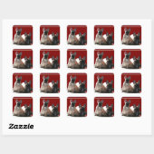 Französische Bulldoggen Friends French Bulldog スクエアシール (シート)