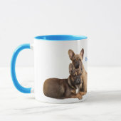 Französische Bulldoggen Friends French Bulldog マグカップ (左)