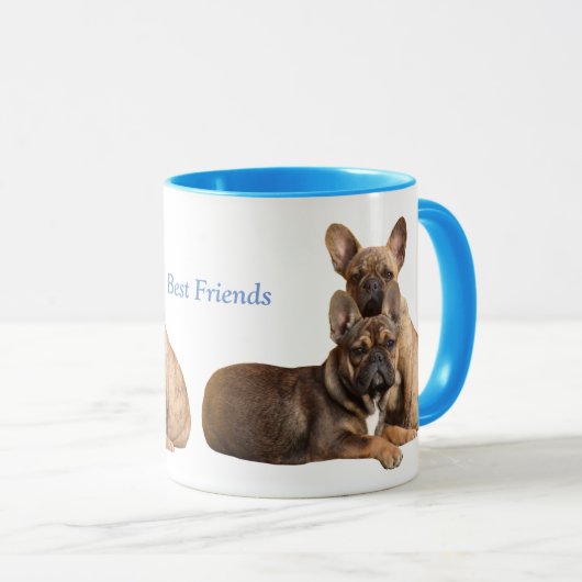 Französische Bulldoggen Friends French Bulldog マグカップ (正面右)