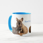 Französische Bulldoggen Friends French Bulldog マグカップ (正面左)