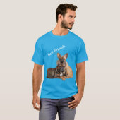 Französische Bulldoggen Friends French Bulldog Tシャツ (正面フル)