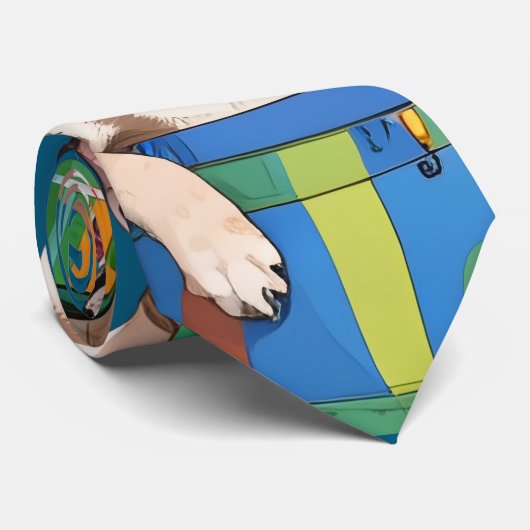 Französische Bulldoggen Frohes Neues Jahr ネクタイ (ロール)