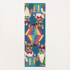 Französische Bulldoggen Frohes Neues Jahr ヨガマット