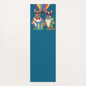 Französische Bulldoggen Frohes Neues Jahr ヨガマット (裏面)