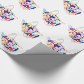 Französische Bulldoggen Geschenkpapier ラッピングペーパー (角)