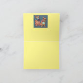 Französische Bulldoggen Grußkarte Ostern カード (内部)