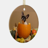 Französische Bulldoggen Halloween French Bulldog セラミックオーナメント (右)