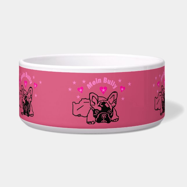 Französische Bulldoggen Hundenapf Napf ボウル (正面)