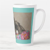 Französische Bulldoggen Kissen French Bulldog カフェラテマグ (右)