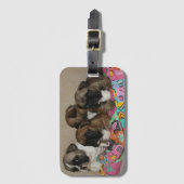 Französische Bulldoggen Kissen French Bulldog ラゲッジタグ (正面縦)