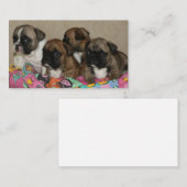 Französische Bulldoggen Kissen French Bulldog 名刺 (正面/裏面)