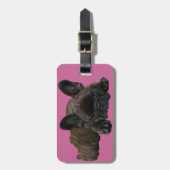Französische Bulldoggen Kofferanhänger ラゲッジタグ (正面縦)