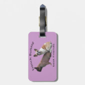 Französische Bulldoggen Kofferanhänger ラゲッジタグ (裏面縦)
