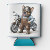 Französische Bulldoggen Motorrad 缶クーラー (正面)