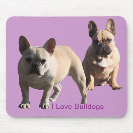 Französische Bulldoggen Mousepad マウスパッド (正面)