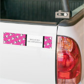 Französische Bulldoggen Muster und Text バンパーステッカー (トラック上)