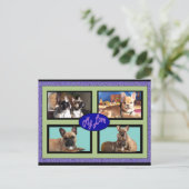 Französische Bulldoggen My Love French Bulldog ポストカード (スタンド正面)