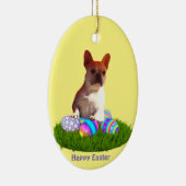 Französische Bulldoggen Ostern French Bulldog セラミックオーナメント (右)