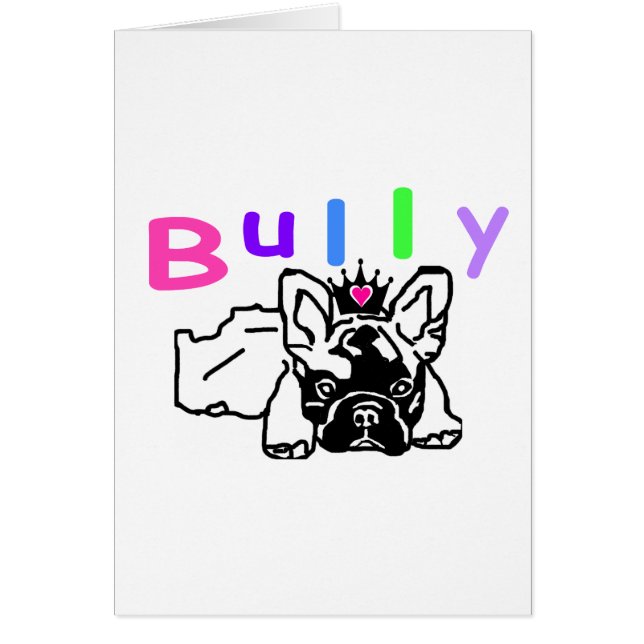 Französische Bulldoggen Postkarte (正面)