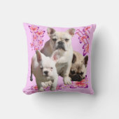 Französische Bulldoggen Schmetterling  Bulldog クッション (正面)