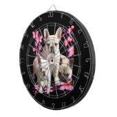 Französische Bulldoggen Schmetterling  Bulldog ダーツボード (正面右)