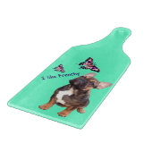 Französische Bulldoggen Schneidebrett カッティングボード (角)