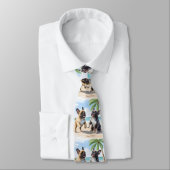 Französische Bulldoggen Strand French Bulldog ネクタイ (タイ)