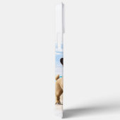 Französische Bulldoggen Strand French Bulldog Case-Mate iPhoneケース (裏面 / 右)