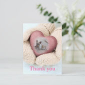 französische Bulldoggen thank you Postkarte ポストカード (スタンド正面)