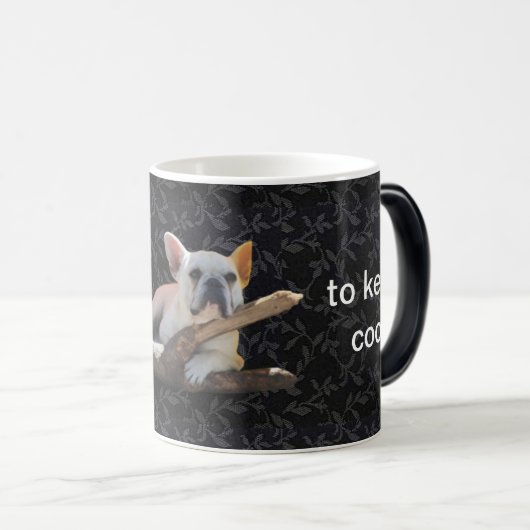 Französische Bulldoggen Verwandlungstasse Becher モーフィングマグカップ (正面右)