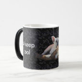 Französische Bulldoggen Verwandlungstasse Becher モーフィングマグカップ (正面左)