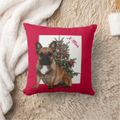 Französische Bulldoggen Weihnachten süss クッション (ブランケット)