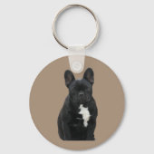 Französische Bulldoggen Welpen Schlüsselanhänger キーホルダー (裏面)
