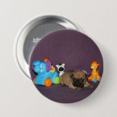 Französischen Bulldoggen kleiner Welpe Bulldog 缶バッジ (正面&裏面)