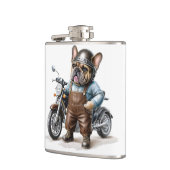 Französischen Bulldoggen Motorrad フラスク (左)