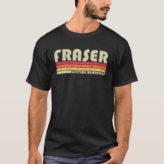 FRASER姓おもしろいレトロヴィンテージ80S 90S誕生日 Tシャツ (正面)