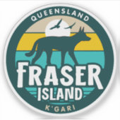 Fraser Island, Queensland Australiaステッカー シール (正面)