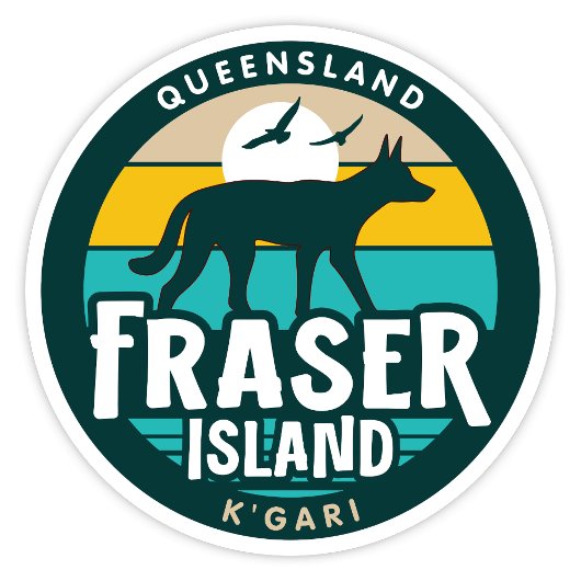 Fraser Island, Queensland Australiaステッカー シール