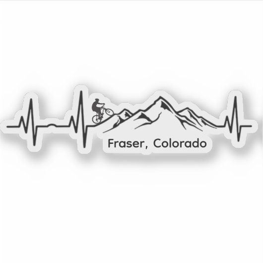 Fraser MTB Vinyl Sticker シール (正面)