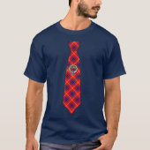Fraser Scottish Badge & Tartan Necktie  Tシャツ (正面)