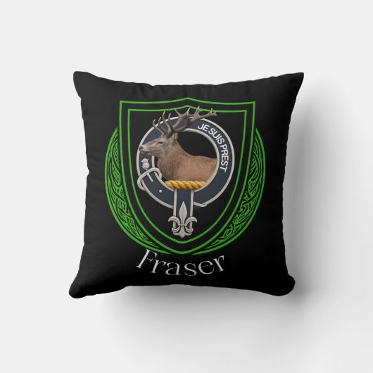 Fraser Scottish Clan Crest クッション (裏面)
