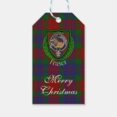 Fraser Scottish Clan Tartan & Crest ギフトタグ (正面)