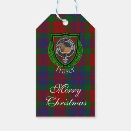 Fraser Scottish Clan Tartan & Crest ギフトタグ